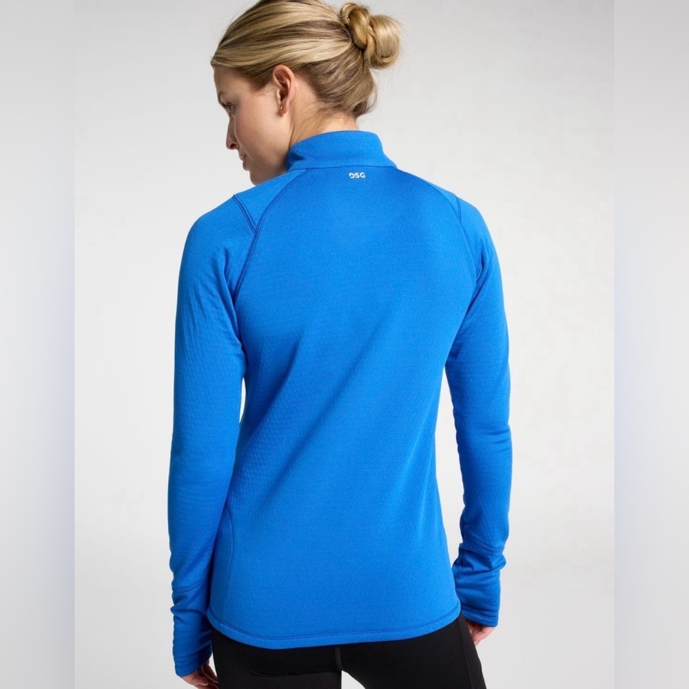 DSG Women's Run Grid 1/4 Zip Jacket Blue Long Sleeve - Picture 6 of 7